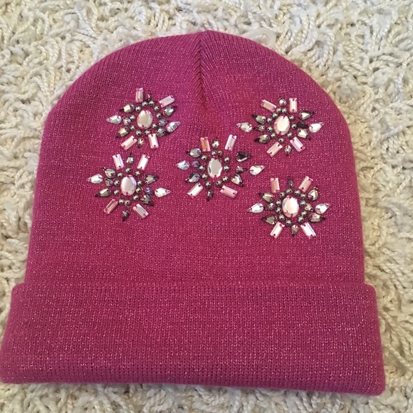 Claire's Accessories - New winter hat embellished pink Claire's Accessories - New winter hat embellished pink